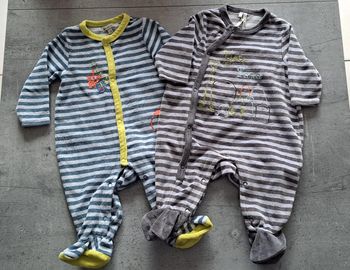 Lot de 2 grenouillères 3 mois