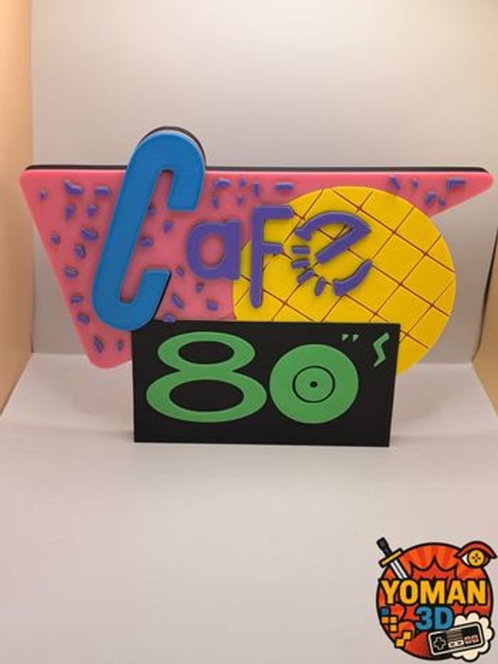 Logo décoratif café 80 retour vers le futur 2 bttf - photo numéro 3
