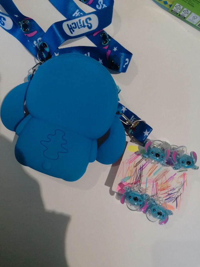 Ensemble sac Stitch, pinces Stitch,coffre bijoux Stitch 👧🏻 - photo numéro 8