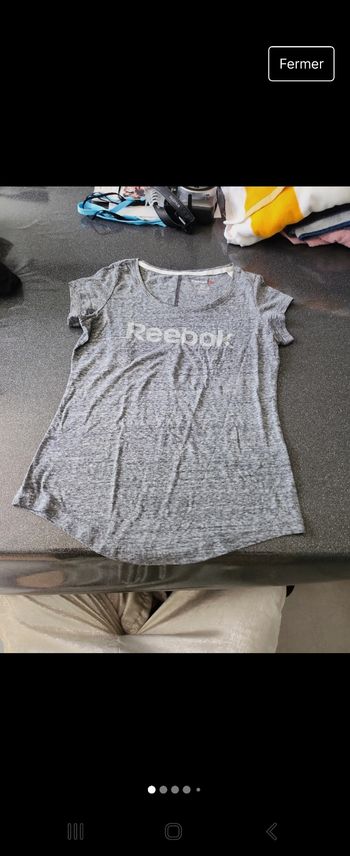 T shirt gris Reebok