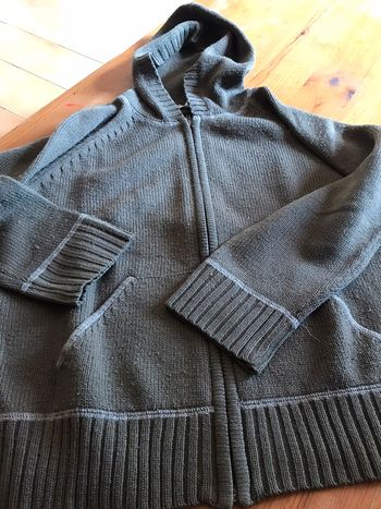 Gilet zippe à capuche