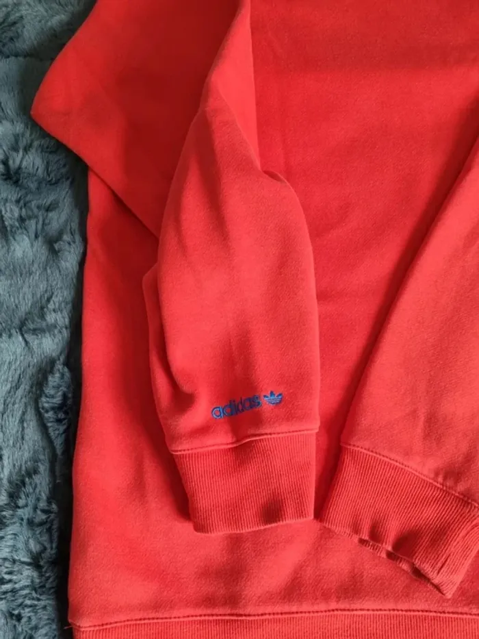 Sweat à capuche Adidas rouge, M Hommes - photo numéro 5