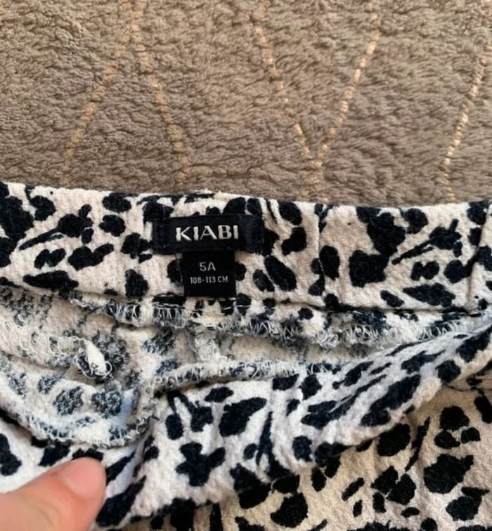 Legging noir et blanc fille taille 5 ans - photo numéro 2