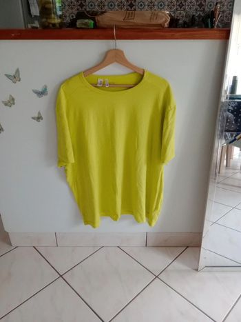 T-shirt homme 3XL  vert jaune c 83