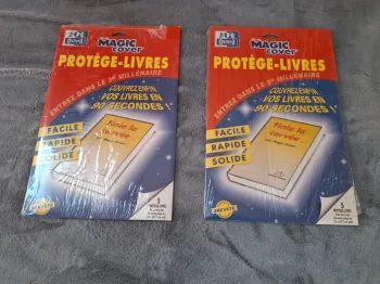 Protèges livres 2 packs
