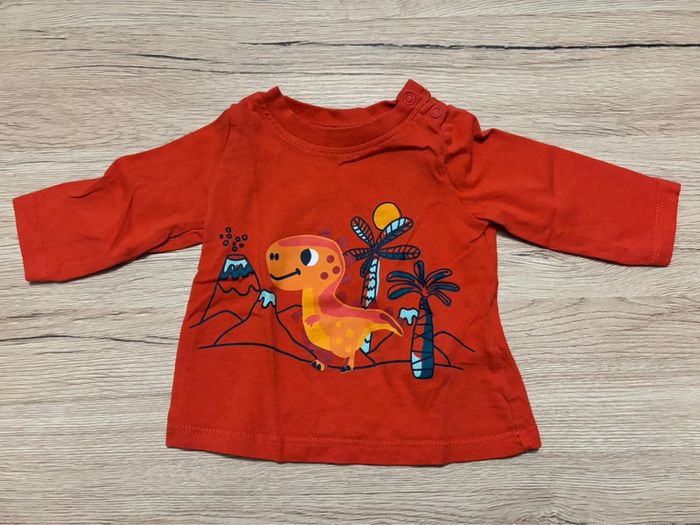Ensemble T-shirt manches longues et pantalon dinosaures 3 mois - photo numéro 5