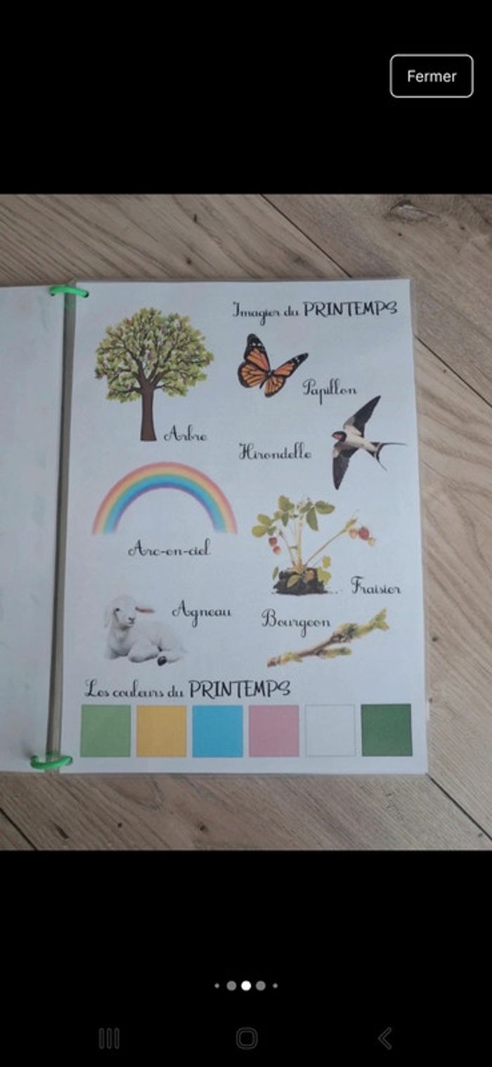 Livret d'activités thème printemps. Pédagogie montessori. Busy book quiet book - photo numéro 4