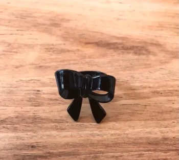 Bague noeud noire