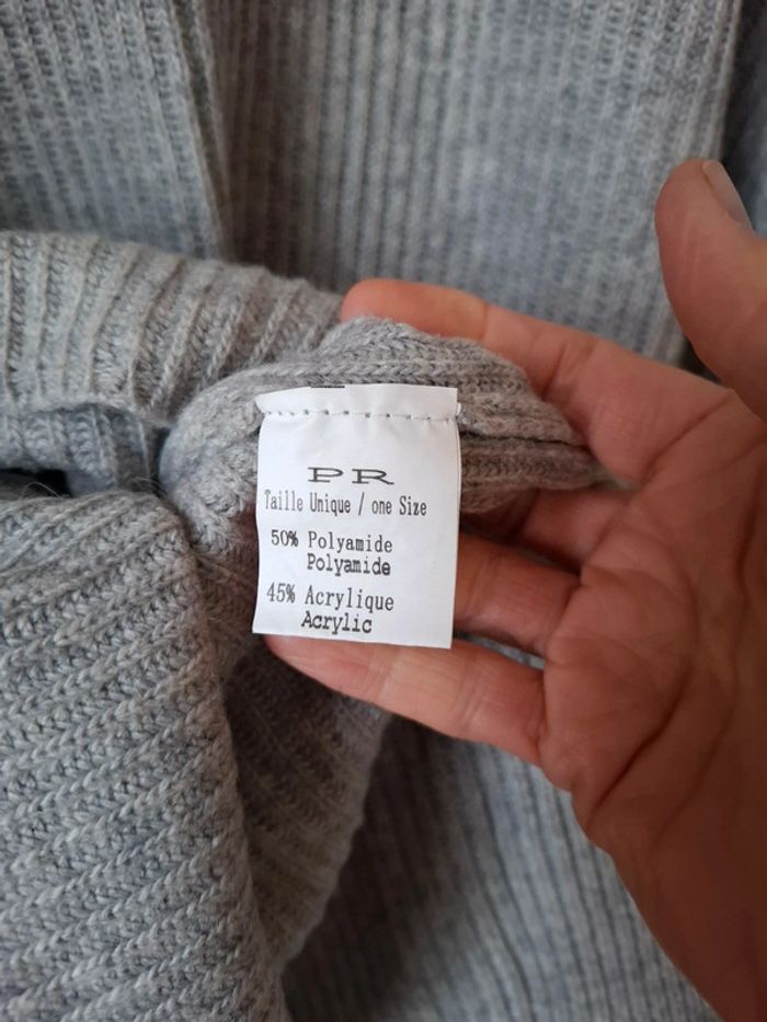 Poncho/cape avec laine bohème hippie chic romantique T unique - photo numéro 10