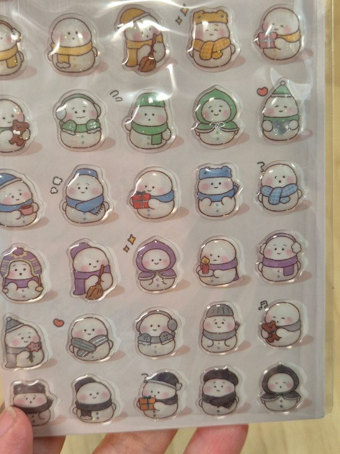 Stickers de Noël/ Hiver : Bonhomme de neige - photo numéro 4