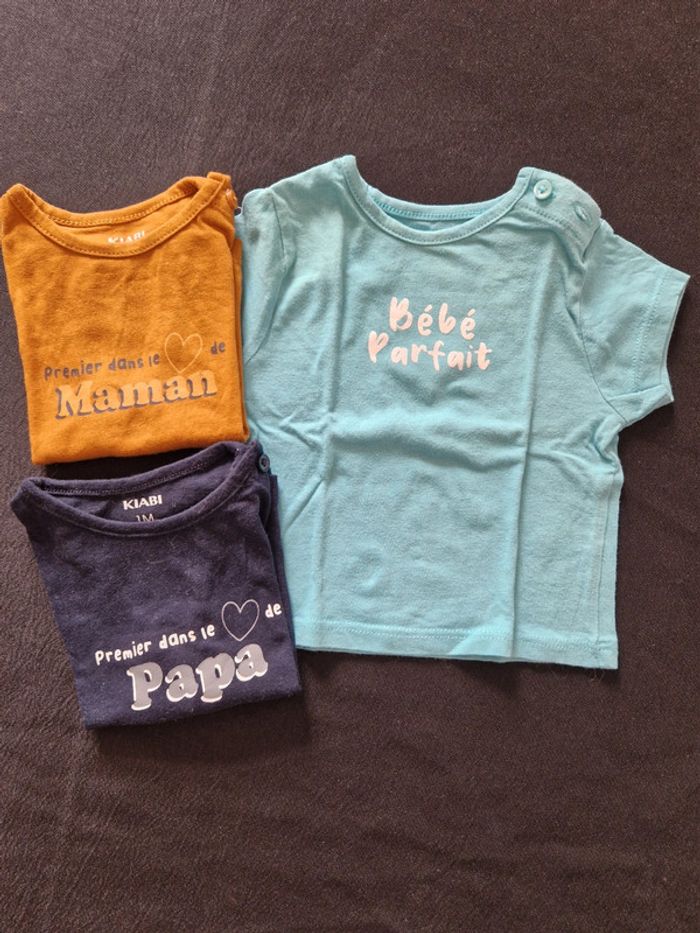 Lot de trois tee-shirts - photo numéro 2