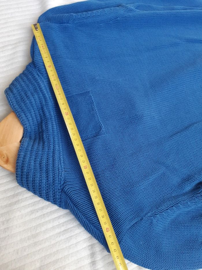 Pull bleu en maille Jules M - photo numéro 9