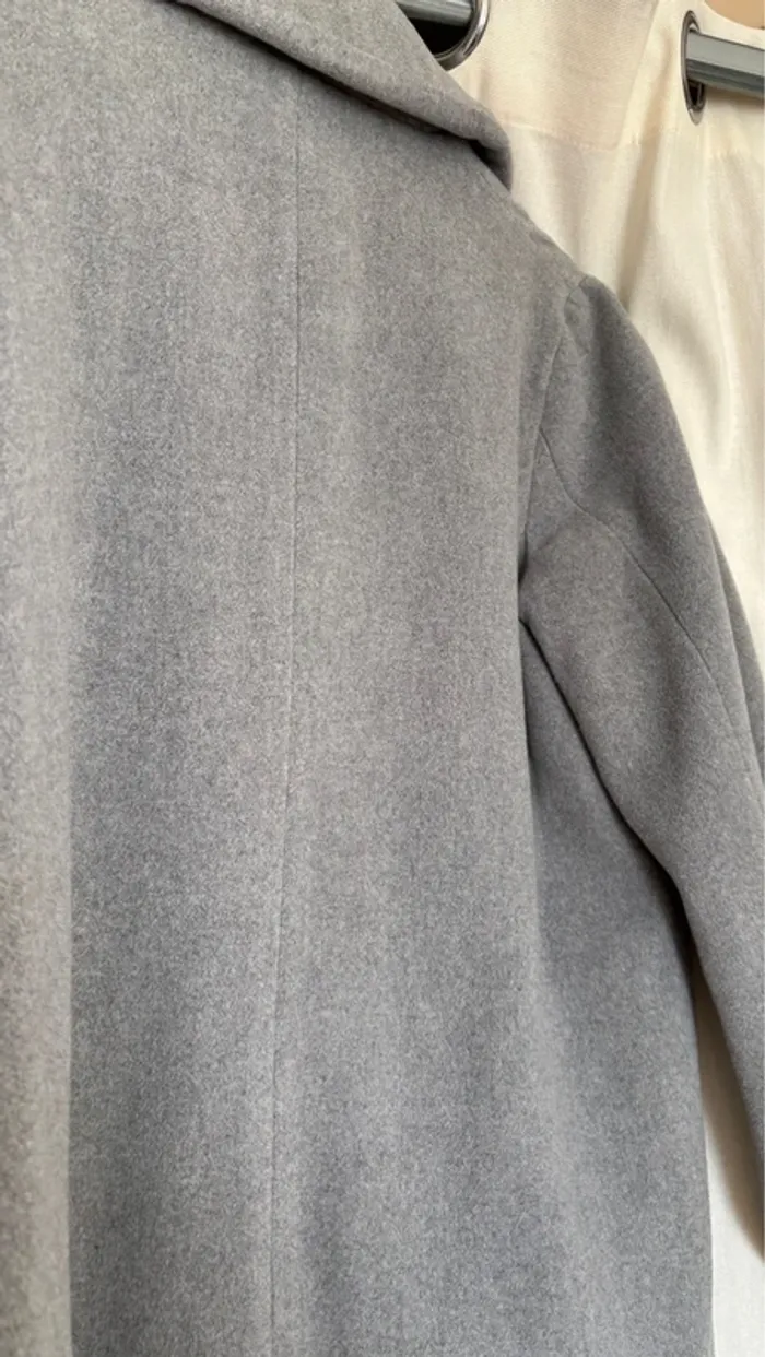 Manteau gris – coupe droite élégante - photo numéro 5