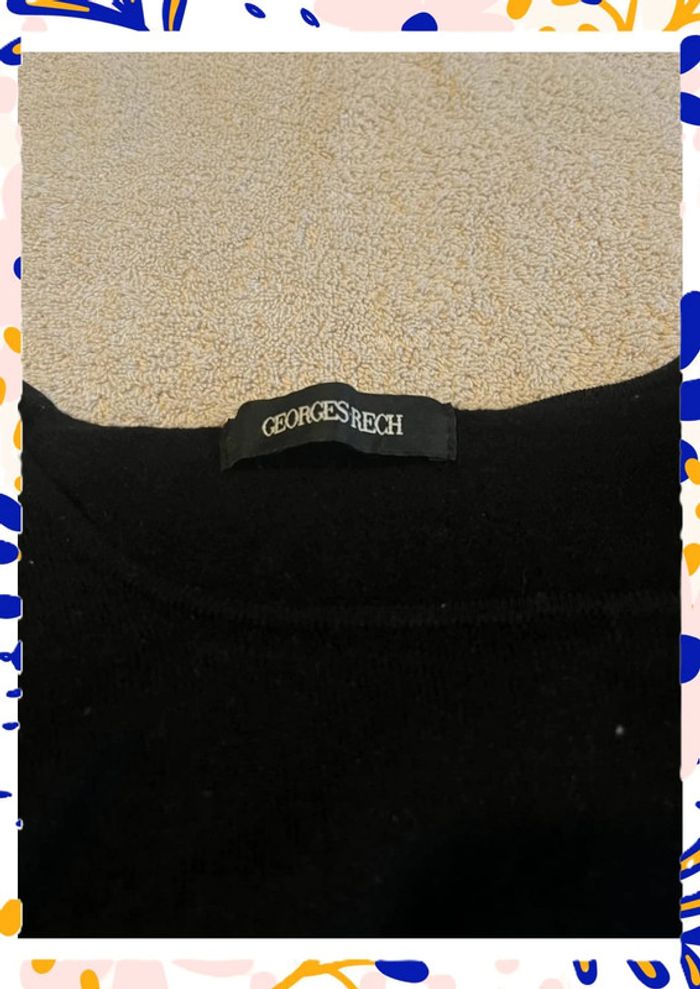 Élégance intemporelle – Pull Court Noir Georges Rech – Taille 3 🖤 - photo numéro 4