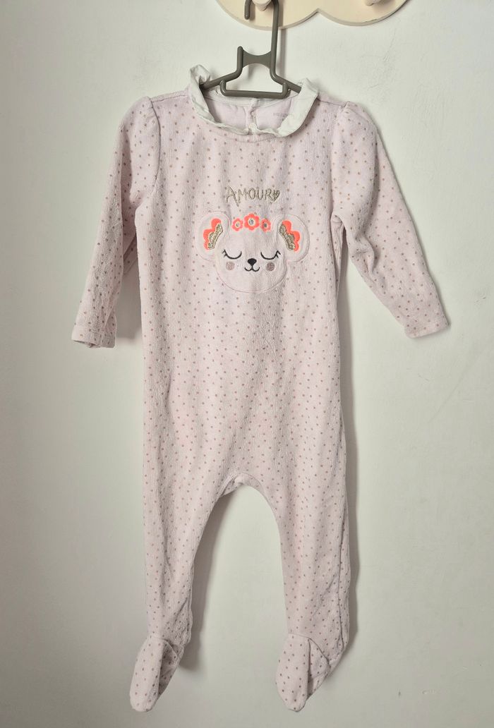 Pyjamas 1 pièces velours * Du Pareil Au Même * - photo numéro 2