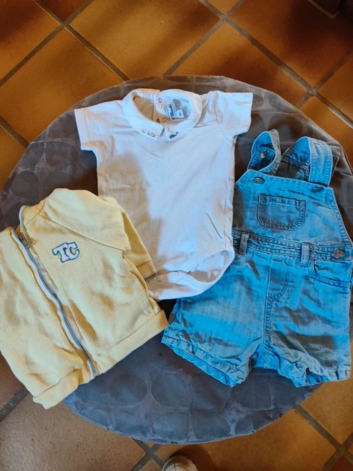 Ensemble tartine et chocolat avec son sac et étiquette 6 mois