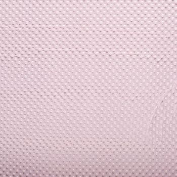 Coupon tissu Minky pois rose 75