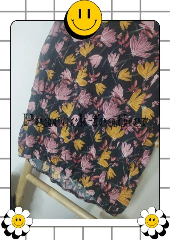Haut débardeur fleuri noir 46 - photo numéro 6