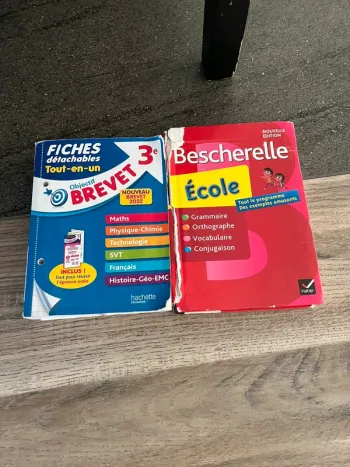 Bescherelle 3 E et fiches brevets détachable