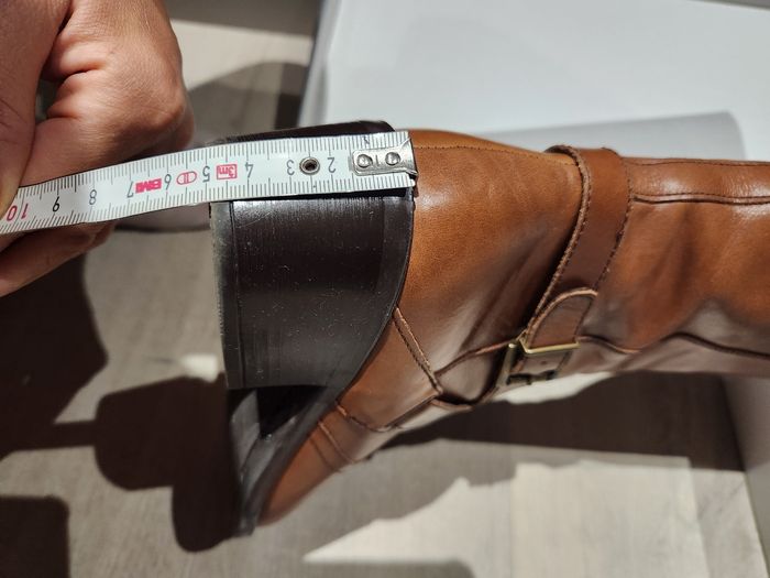 Bottes cuir marrons glacée La Halle - photo numéro 10