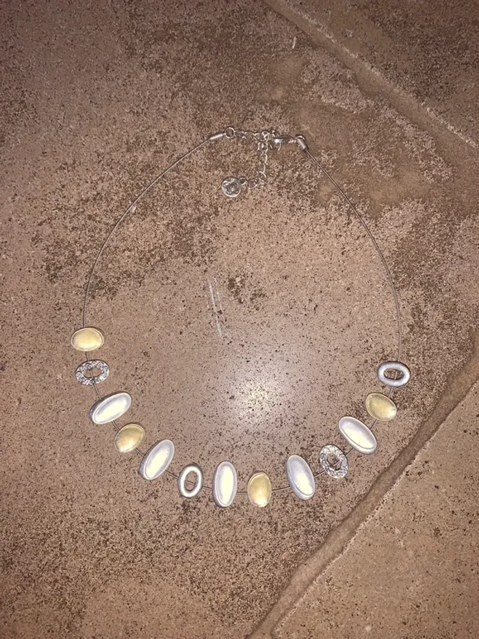 Collier femme argenté