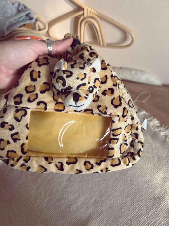 Petit sac à dos léopard peluche - photo numéro 2