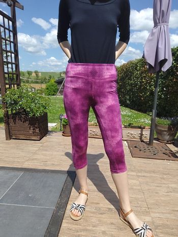 Legging femme court T40 extensible - Crivit
