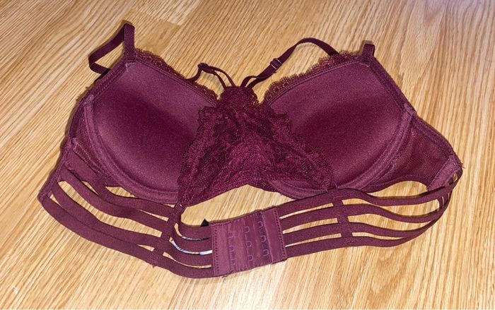 Soutien-gorge violet/bordeau UNDIZ 85B - photo numéro 2