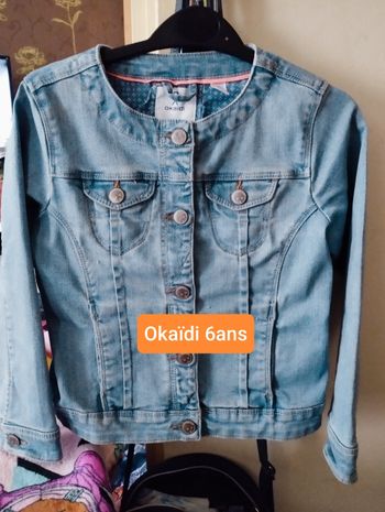 Veste en jean fille Okaïdi 6ans