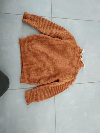 Pull jaune moutarde fille