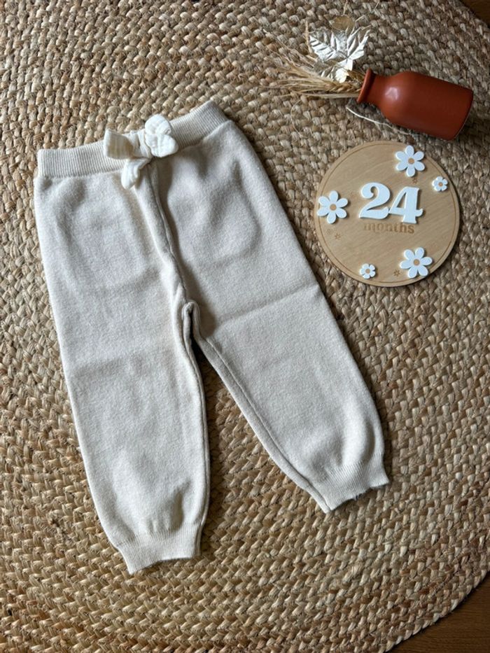 Pantalon laine beige - Kiabi - taille 24 mois