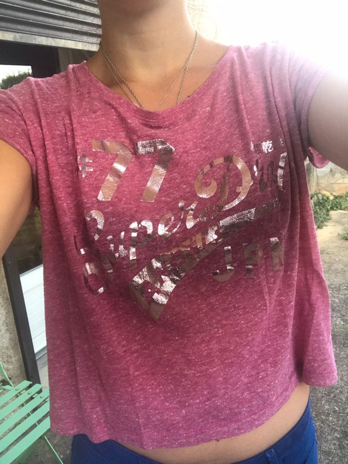 Tee shirt superdry femme