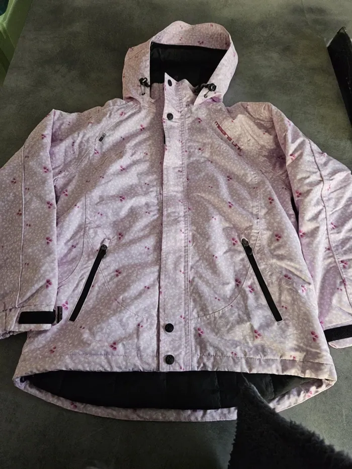 Manteau de ski chaud polaire à capuche fille - 12 ans (152cm) - Missing Link - Rose - photo numéro 5