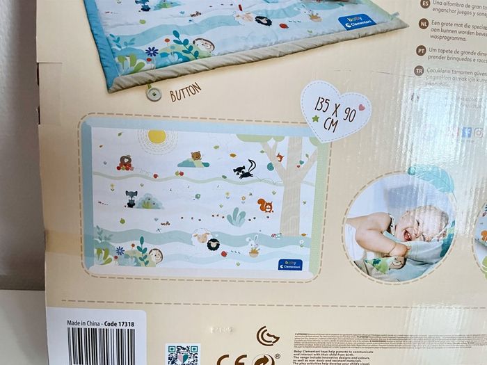 Tapis de jeu doux Baby Friends, tapis d'eveil Clementoni 0+m - photo numéro 5