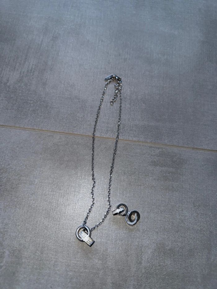 Collier et boucle d’oreille lotus - photo numéro 3