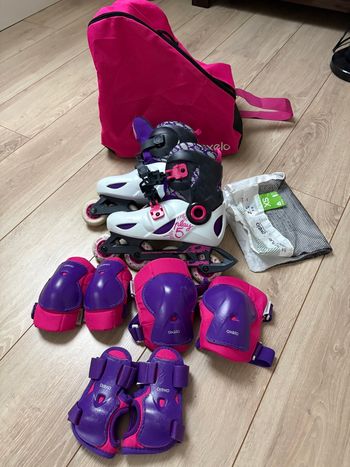 Ensemble Rollers avec protection fille 32/34