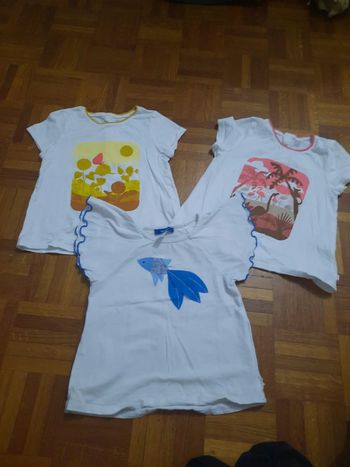 Lot 3 t-shirts okaidi 4 ans