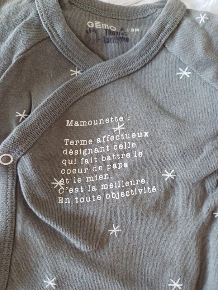 Lot de 4 bodies Gémo - photo numéro 2