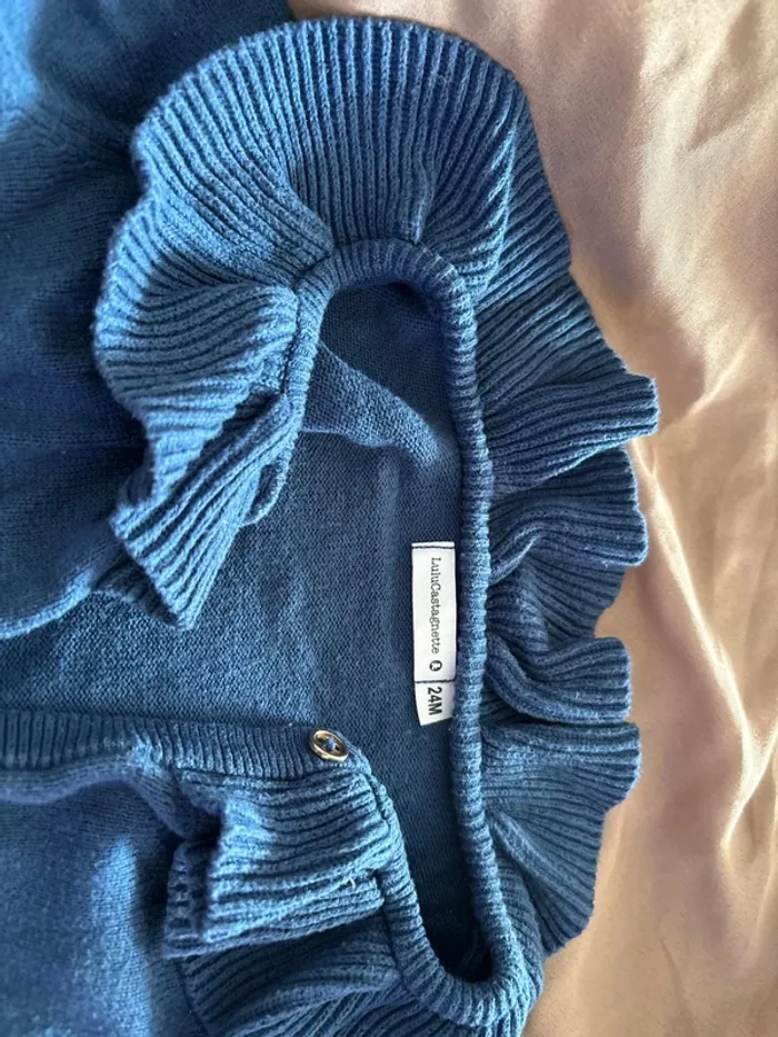 Gilet à bouton Lulu castagnette 24 mois fille - photo numéro 6
