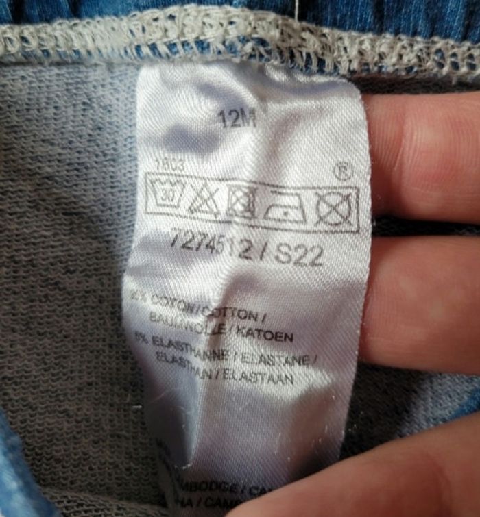 Ensemble t-shirt manches longues et legging taille  12 mois - photo numéro 7