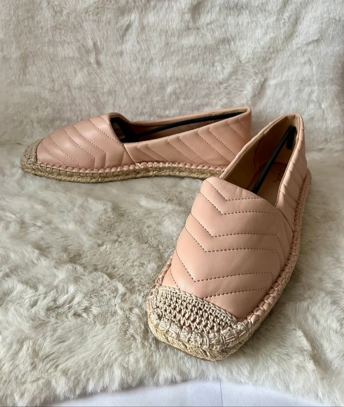 Espadrilles nudes, roses pales en simili cuir 41 - photo numéro 2