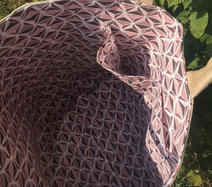 Sac à main neuf – Extérieur suédine – Intérieur coton - photo numéro 3