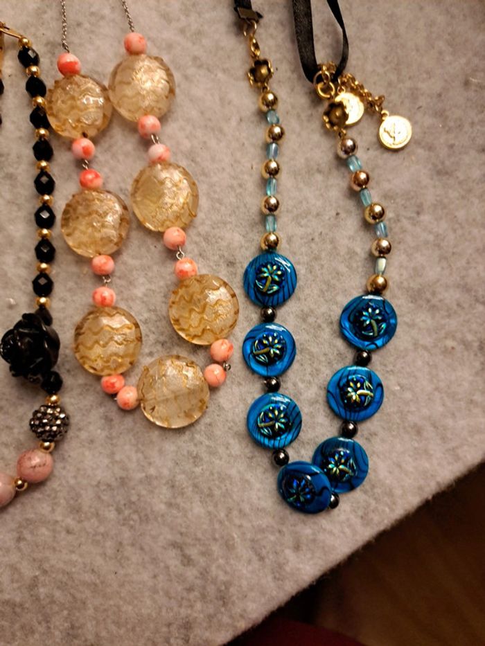 Lot de colliers multicolore artisanale - photo numéro 8