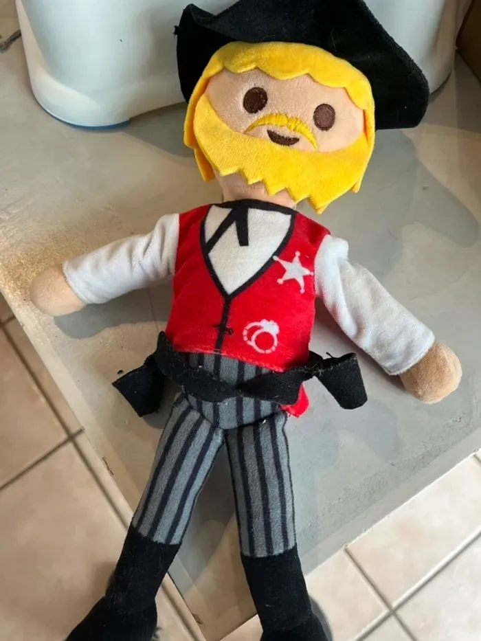 Peluche playmobil shérif - photo numéro 2