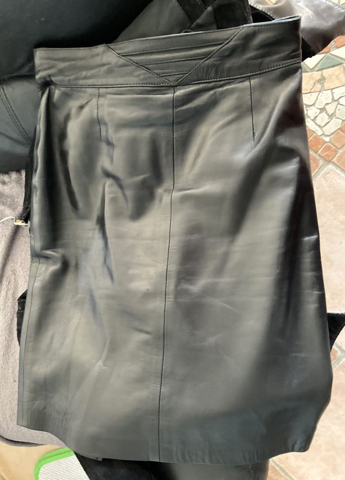 Jupe en cuir - Marcorium - Vintage années 80 - photo numéro 4