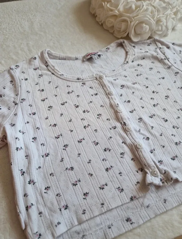 🪅 Haut Fleuri Croc top - Taille 38 - Jennyfer 🪅 - photo numéro 2