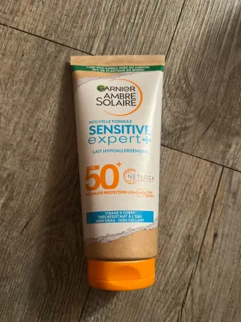Crème solaire - Sensitive expert + lait - Garnier
