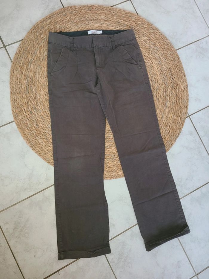 Pantalon toile marron 38