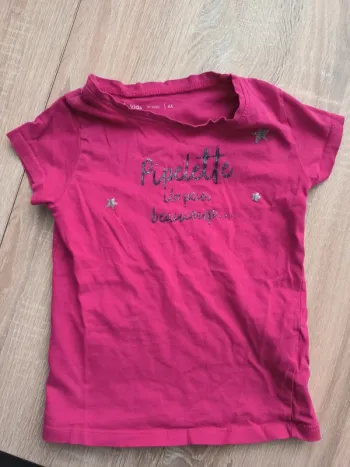 T-shirt rose pipelette