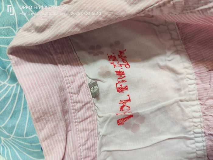 Robe vinyl fraise denim 6 ans - photo numéro 2